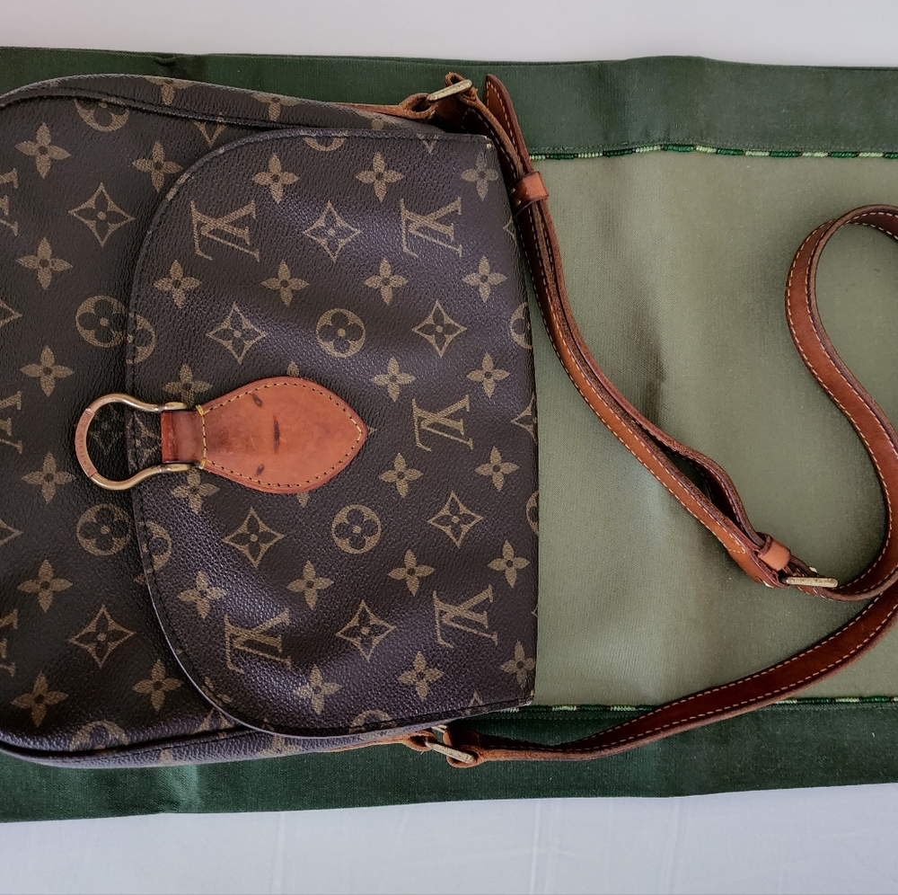 Auth Louis Vuitton Brown Monogram St. Cloud Cross Body Shoulder Bag